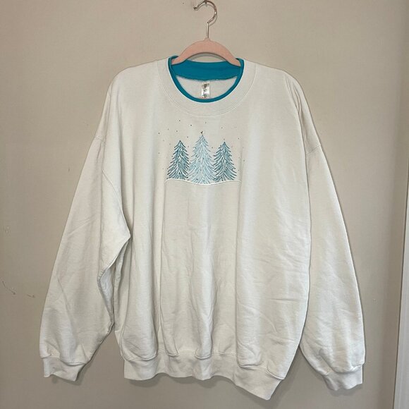 ENDLESS DESIGNS Embroidered Holiday Sweatshirt, 2X - Picture 1 of 7